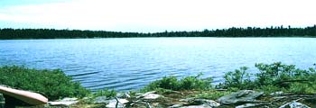 a view of the lake from the future Tomogonops Lake Lodge